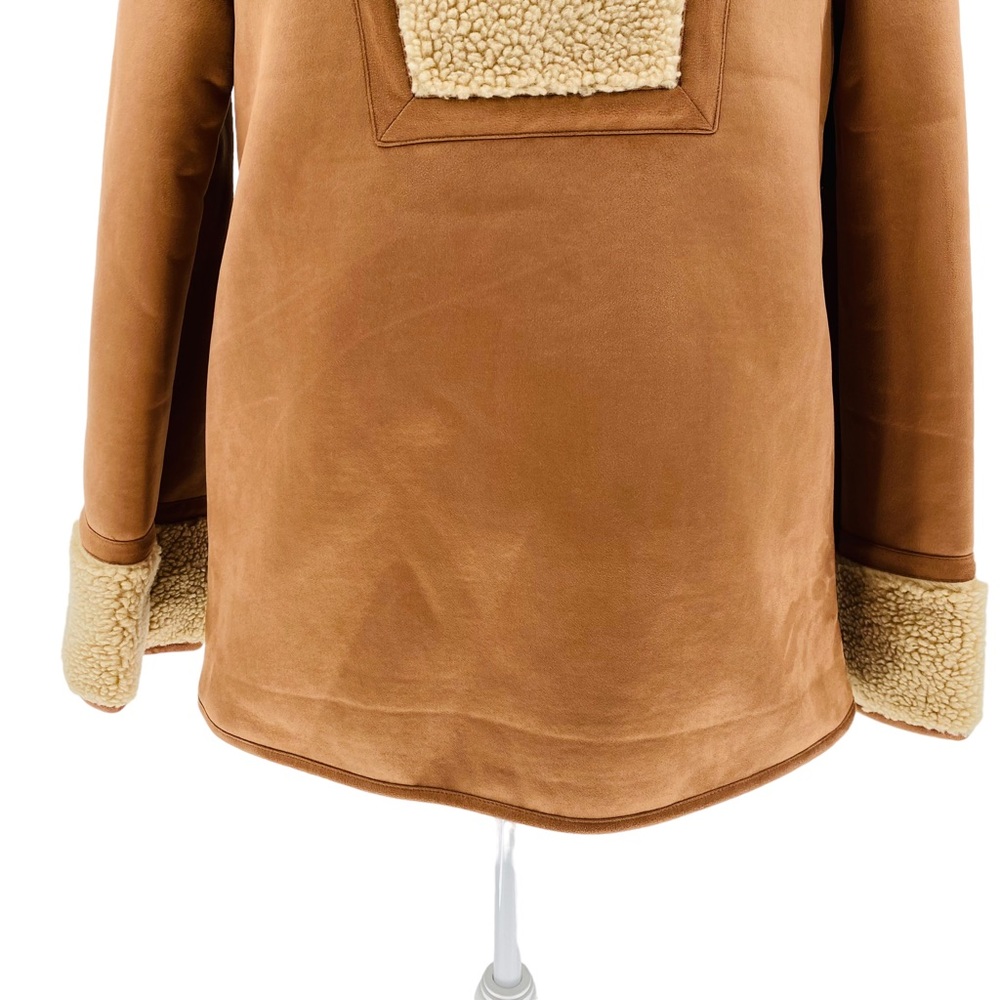 Tuckernuck | NEW Stella Camel Shearling 1/4 Zip Sherpa Jacket Size XS - Picture 7 of 15